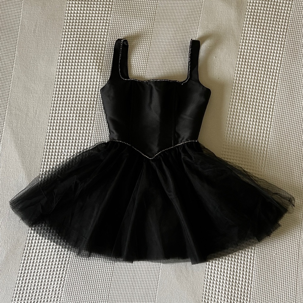 NWT - Dolls Kill - ‘Polished Pirouette Corset Dress’ - Black - XS